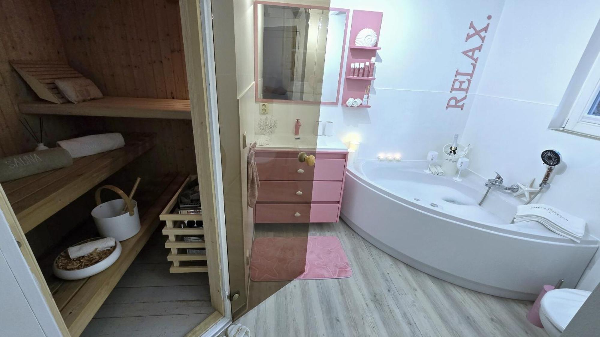 Pink Und Meer - Meerblick, Sauna, Kamin & Whirlpool Баабе Екстериор снимка