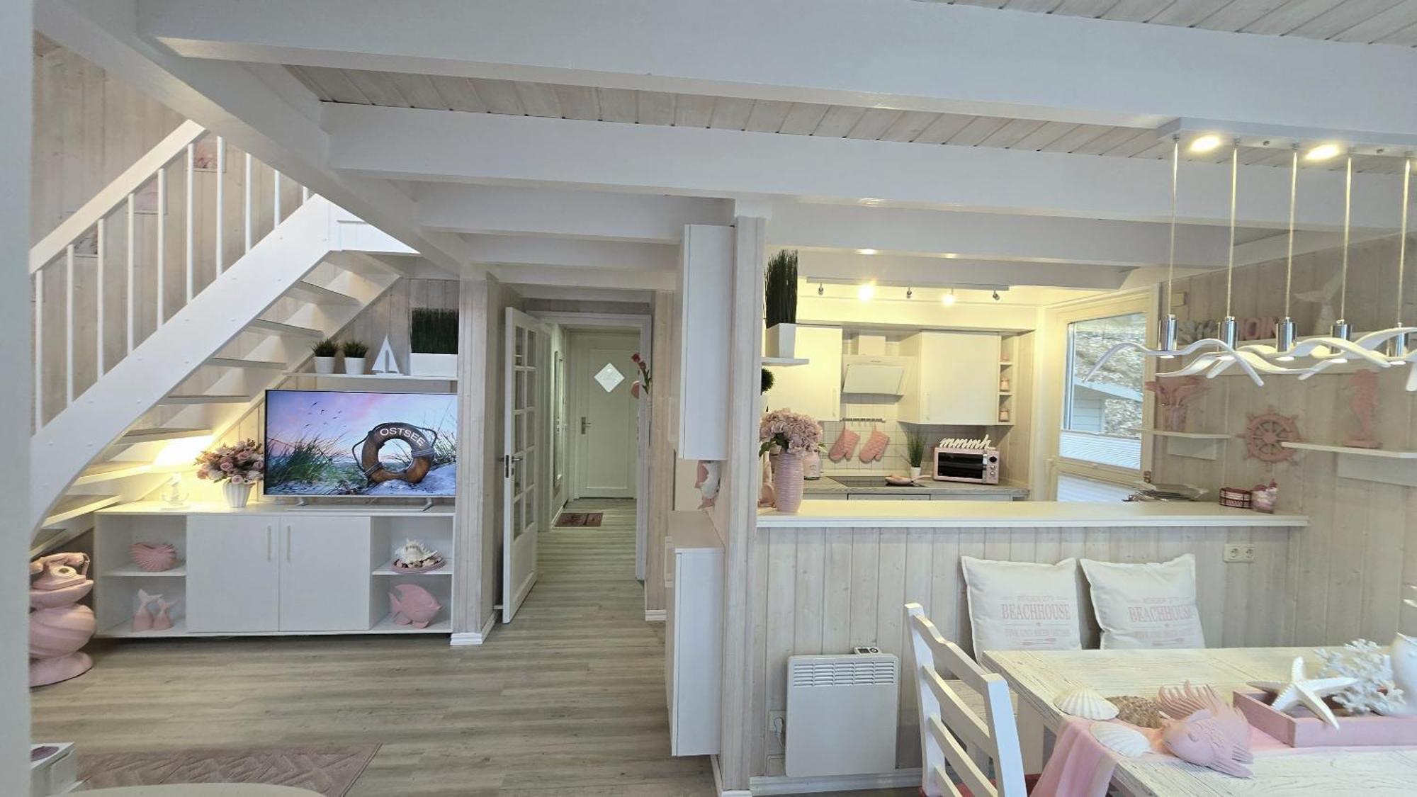 Pink Und Meer - Meerblick, Sauna, Kamin & Whirlpool Баабе Екстериор снимка