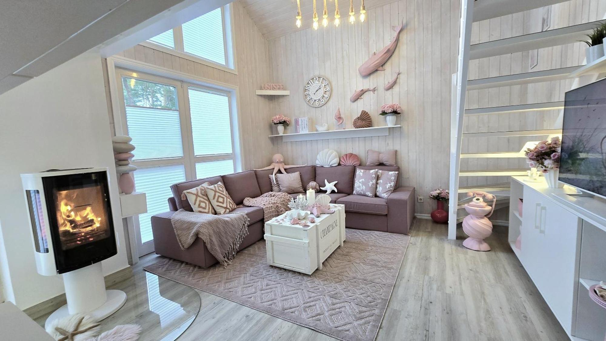 Pink Und Meer - Meerblick, Sauna, Kamin & Whirlpool Баабе Екстериор снимка