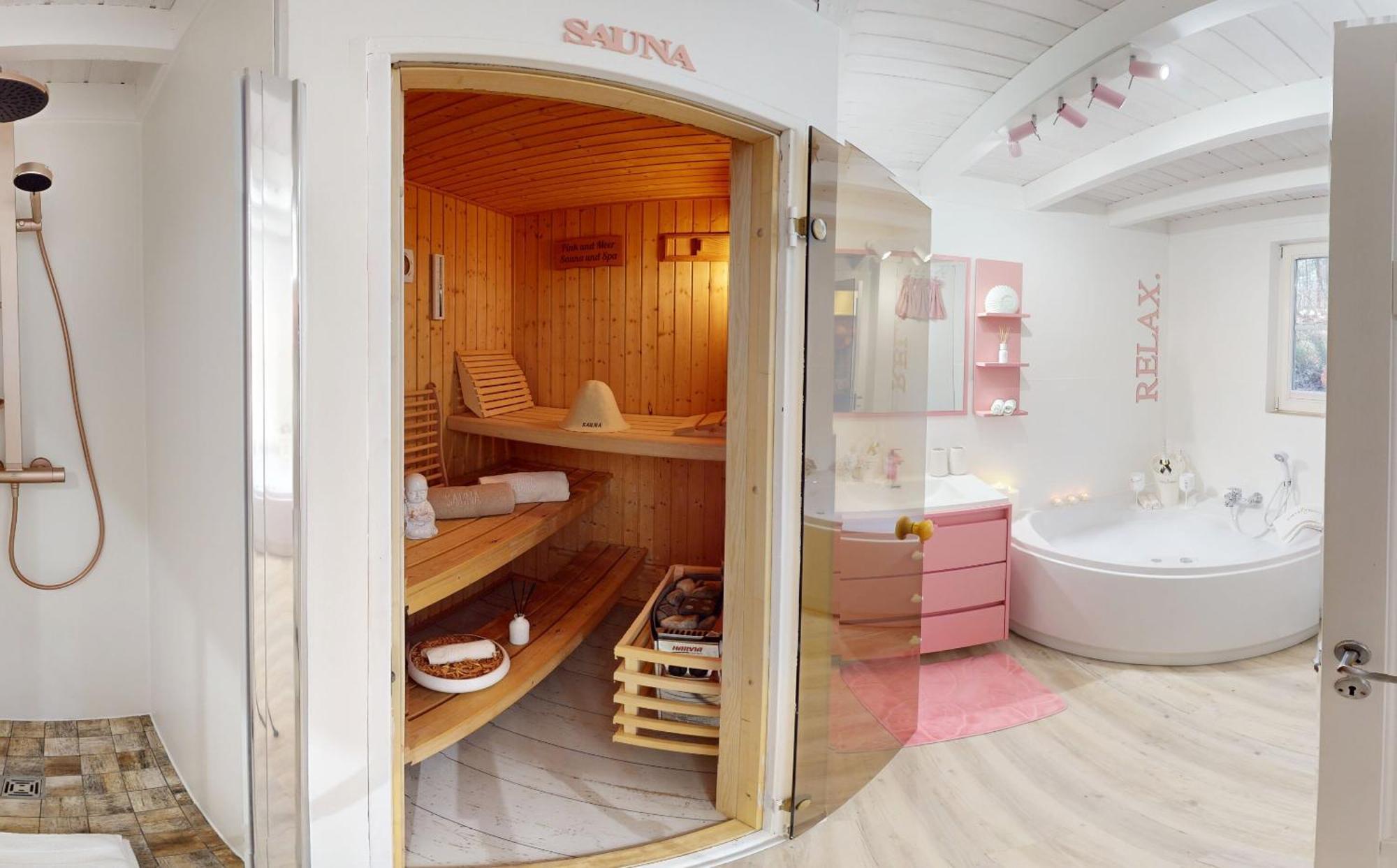 Pink Und Meer - Meerblick, Sauna, Kamin & Whirlpool Баабе Екстериор снимка